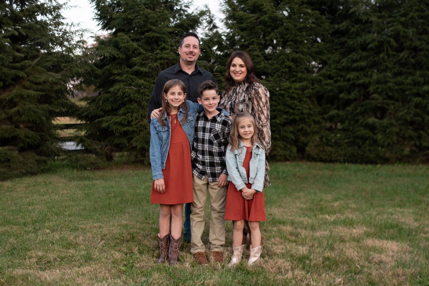 Pastor D.J. Willis with his wife Amanda and their three children